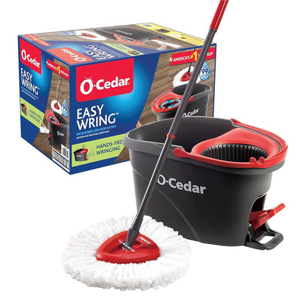 O-Cedar EasyWring Microfiber Spin Mop and Bucket F