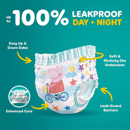 Pampers Easy Ups Pull On Disposable Training Diaper for Girls, Size 5 (3T-4T), Jumbo Pack, 22 Count