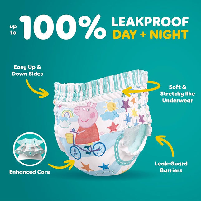 Pampers Easy Ups Pull On Disposable Training Diaper for Girls, Size 5 (3T-4T), Jumbo Pack, 22 Count