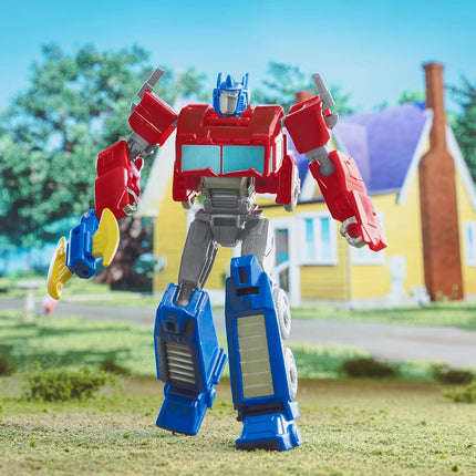 Transformers Toys EarthSpark Warrior Class Optimus Prime, 12.5-cm Action Figure, Robot Toys for Children Aged 6 and Up