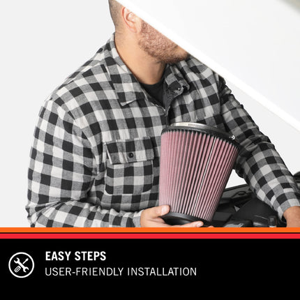 K&N Engine Air Filter: High Performance, Premium, Washable, Industrial Replacement Filter, Heavy Duty: E-3033