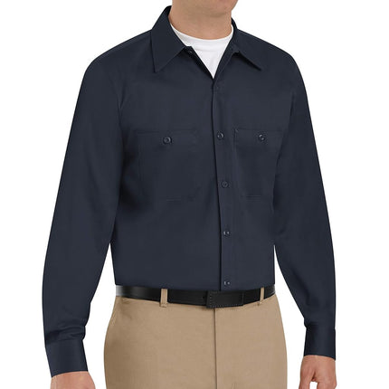 Red Kap Men's Wrinkle Resistant Cotton Work Shirt,