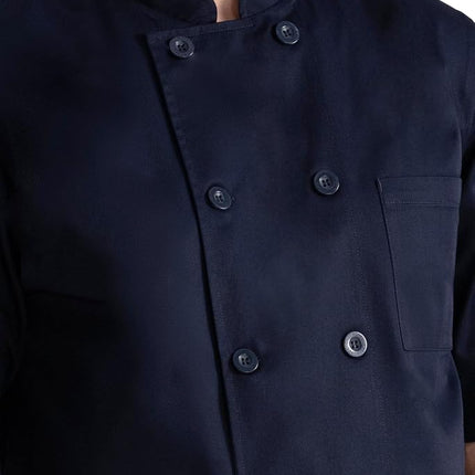Chef Works Unisex Volnay Chef Coat, Navy, S