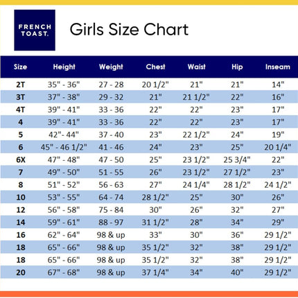 French Toast Girls' Pull-On Straight Fit Twill Pant, Black, 3 Years