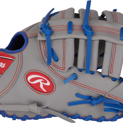 Rawlings | Select PRO LITE Series Youth Baseball Glove | First Base Mitt | 11.5' | RHT | Freddie Freeman - Single Post Web - Grey