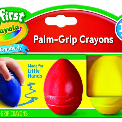 CRAYOLA Minikids 81-1345-E-000 Ceras de Colores con Forma de Huevo, Set de 3