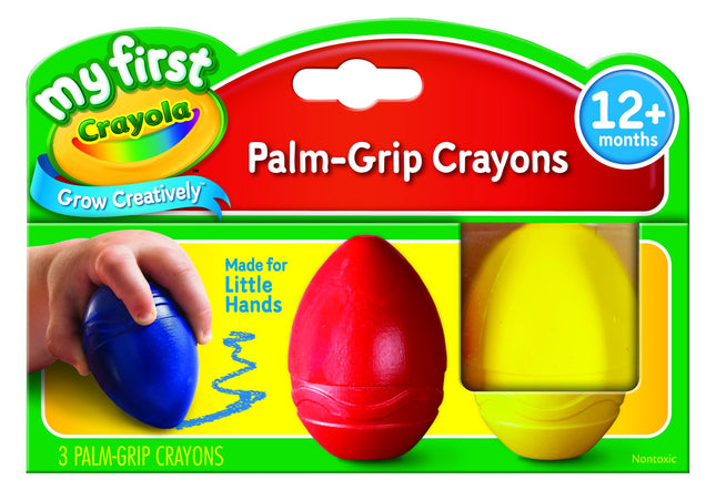 CRAYOLA Minikids 81-1345-E-000 Wax Crayons Egg Shape Set of 3