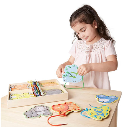Melissa & Doug Alphabet Lacing Cards