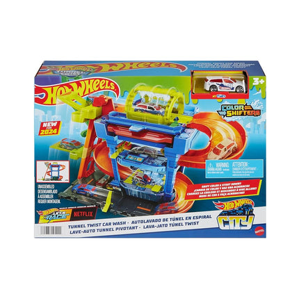 ​Hot Wheels City Tunnel Twist Car Wash & 1 Color S