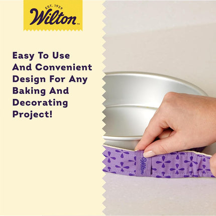 Wilton Bake-Even Baking Strips, Baking Tin Wraps, 6 Pieces