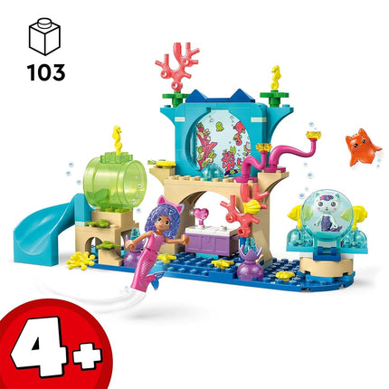 LEGO Gabby's Dollhouse Mermaid Gabby's Aquarium Adventure Toy - incl. a Gabby Mini Doll & MerCat Figure, plus Fun Accessories - Gift for 4+ Year Old Girls & Movie Fans - 11204