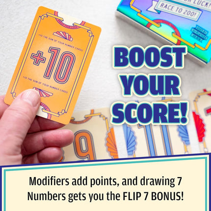 USAopoly | Flip 7 | The Ultimate Push-Your-Luck Card Game