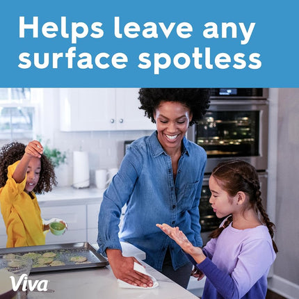 Viva Multi-Surface Cloth Paper Towels, Task Size - 12 Super Rolls (2 Packs of 6) - 81 Sheets Per Roll