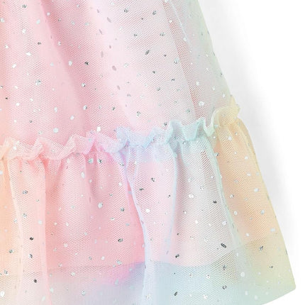 The Children's Place Baby Girls' and Toddler Sleeveless Dressy Dresses, Rainbow Mesh, 18-24 Months