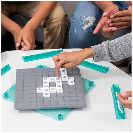 Upwords, Fun and Challenging Family Word Game with Stackable Letter Tiles, for Aged 8 and Up