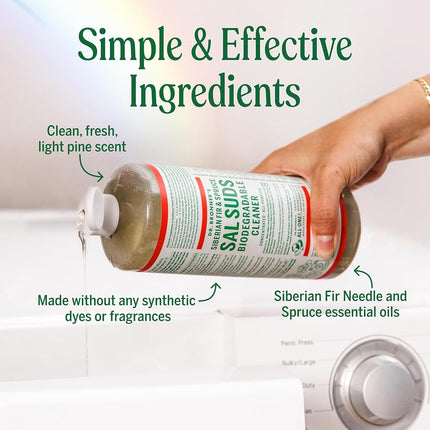DR BRONNERS Organic Sal Suds Biodegradable Cleaner - Contains SLS 946ml (PACK OF 2)