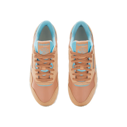 Reebok Women's CL Nylon MH Fashion Sneaker, Clay/Digital Blue/Chalk, 5.5 UK