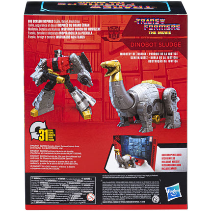 Transformers Studio Series 86-15 Leader Class The Movie 1986 Dinobot Sludge Figurine articulée, 8 ans et plus, 21,6 cm