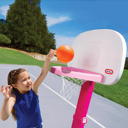 Little Tikes 647444 Easy Score Basketball Set (Pink) -3 Ball, 22.00 L x 23.75 W x 61.00 H Inches