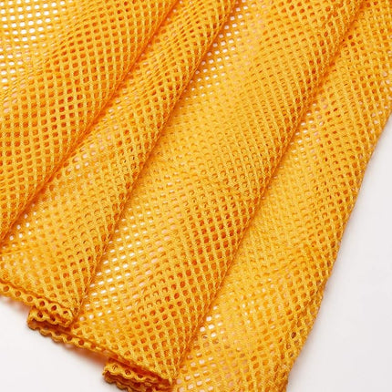 Champion Sports Mesh Equipment Bag, Gold, 24" x 36"