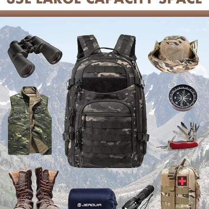 TRAILKICKER Tactical Laptop Backpack Military Backpack for Men Black Tactical Bag Backpack, Tac0006camo, Modern