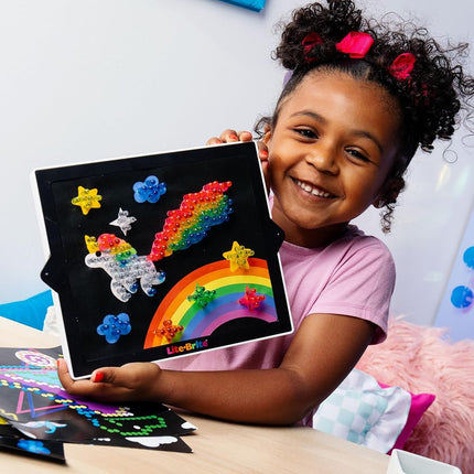 Lite Brite | Ultimate Classic | Light Up Drawing Board, LED Board with Colours, Light Up Toys for Creative Play, Glow Art Neon Effect Drawing Board, Light Toys for Kids Ages 4+, Packaging May Vary