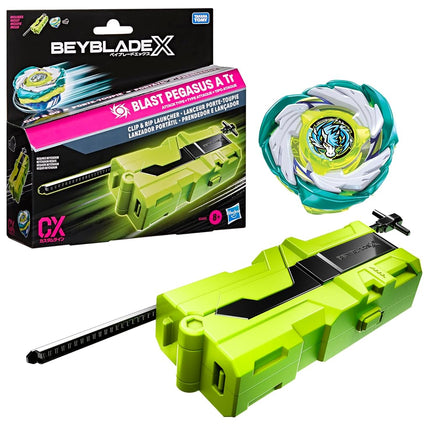 Beyblade X Clip & Rip Launcher with Takara Tomy At