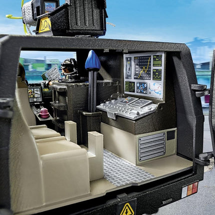 PLAYMOBIL City Action 71144 SWAT Off-Road Vehicle, Modern SEK Off-Road Vehicle with Light and Sound, Toy for Children from 5 Years