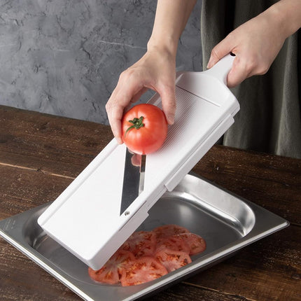 Shimomura Kougyou SFS-102 Slicer with Holder, Adjustable Thickness, 0.03-0.12 inches (0.8-3.0 mm), Cabbage, Julienne, Tomato Slice, Made in Niigata, Made in Japan