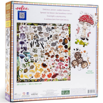 Mushroom Rainbow Jigsaw Puzzle, 1000 Piece
