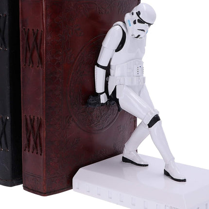 Nemesis Now Original Stormtrooper Bookend Figurines 18.5cm, Resin, White, Officially Licensed Original Stormtrooper Merchandise, Two Stormtrooper Figures to Keep Your Books Upright - Pack of 2