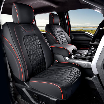 Coverado Leather Car Seat Cover, Custom Fit for Fo