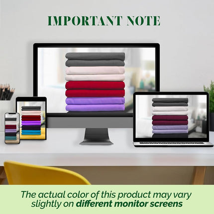 Elegant Comfort Luxury Soft Bed Sheets Dobby Stripe Premium Hotel Quality Microfiber Softness Wrinkle and Fade Resistant (6-Piece) Bedding Set, Queen, Burgundy Amaranth