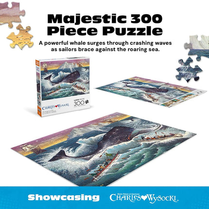 Buffalo Games – 300 Charles Wysocki: The Whale's Victory Oversized Piece Jigsaw Puzzle Larger Shapes - Great for Adults, Seniors, Family, Kids, Easy to Grip