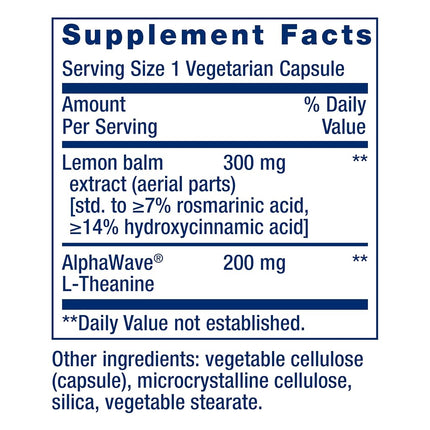 Life Extension Natural Stress Relief, 30 vegetarian caps