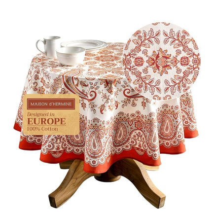 Maison d' Hermine Table Cloth Round Table Reusable