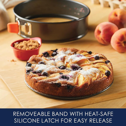 Rachael Ray Oven Lovin' Nonstick Bakeware 9-Inch Springform Pan, Orange