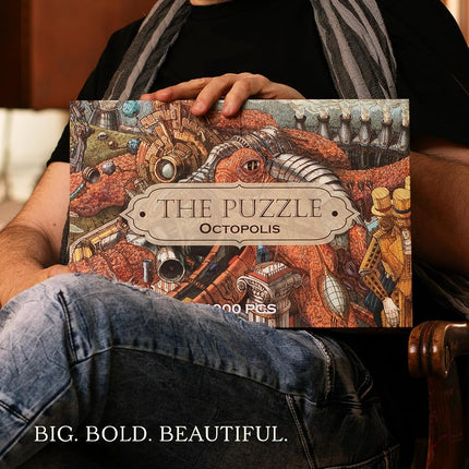 HUNGRY MINDS Octopolis 1000 Piece Jigsaw Puzzle for Adults