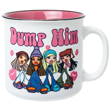 Silver Buffalo Bratz Dump Him Metal 20oz Ceramic C