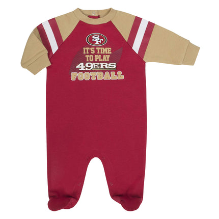 Gerber Unisex Baby NFL Footed Sleep and Play, Team Color, 6-9 Months