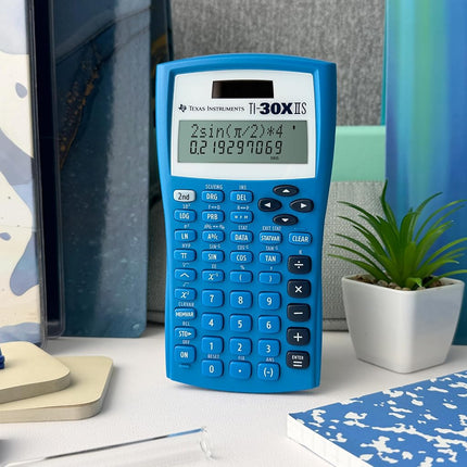 Texas Instruments TI-30XIIS Scientific Calculator, Blue