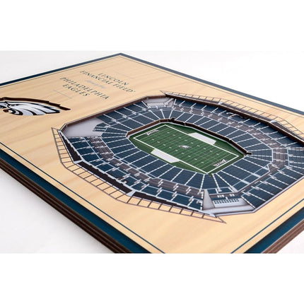 YouTheFan NFL Philadelphia Eagles 3D StadiumViews - Lincoln Financial Field 8" x 12"