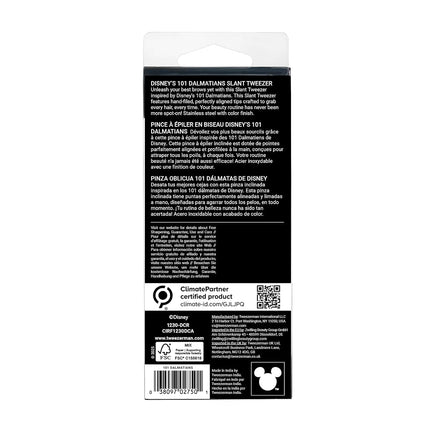 Tweezerman Disney's 101 Dalmatians Slant Tweezer - Hair Removal Tweezers, Stainless Steel