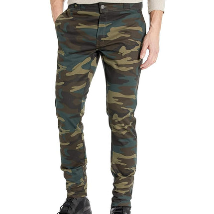 Dickies Men's Skinny Straight-Fit Work Pant, Hunter Green Camo V1, X-Large