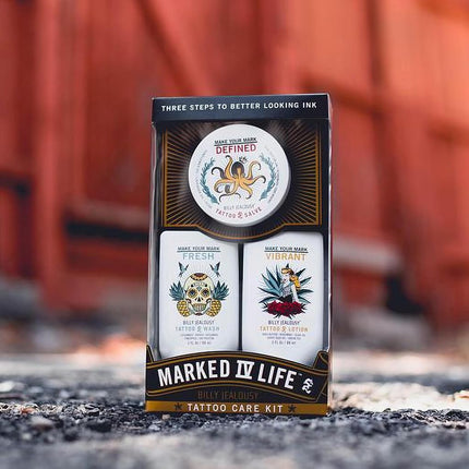 Kit de Cuidado para Tatuajes Marked IV Life de Billy Jealousy
