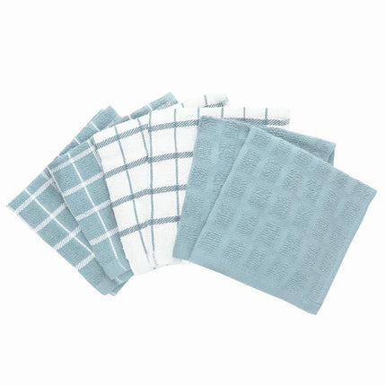 Ritz 82466 100% Terry Cotton, Highly Absorbent Dish Cloth Set, x 12”, 6-Pack, Dew