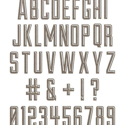 Sizzix Thinlits Die Set 41PK Alphanumeric Emporium