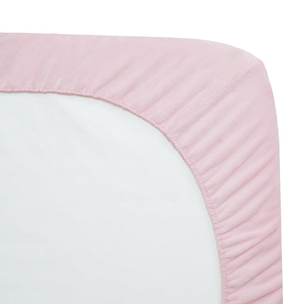 Drap-housse pour berceau portable/mini-berceau American Baby Company, en chenille douce et soyeuse, rose, pour filles