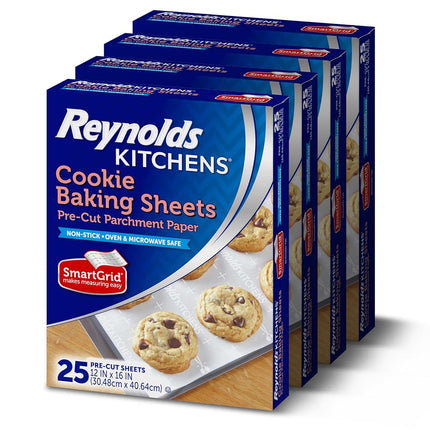 Reynolds Kitchens Hojas de papel pergamino antiadherente para hornear - 12x16 pulgadas, 100 hojas