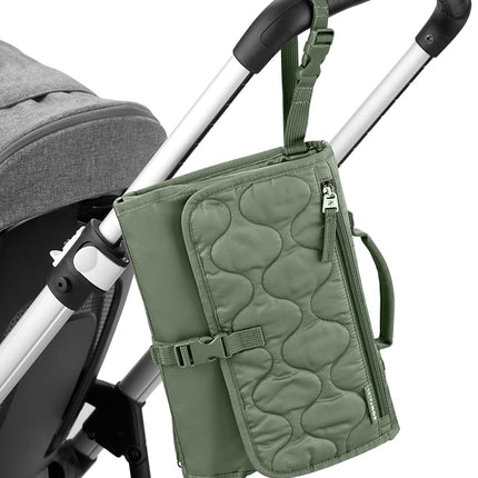Skip Hop Pronto Signature Portable Changing Mat, Dark Sage, Easy Clean and Travel Friendly